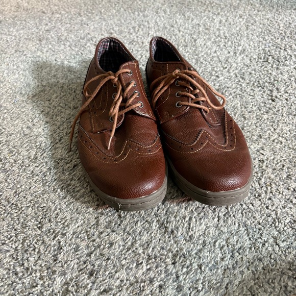 Ben Sherman Brown Wingtip Oxford Dress Shoes Mens Size 9.5 Casual - Picture 1 of 7